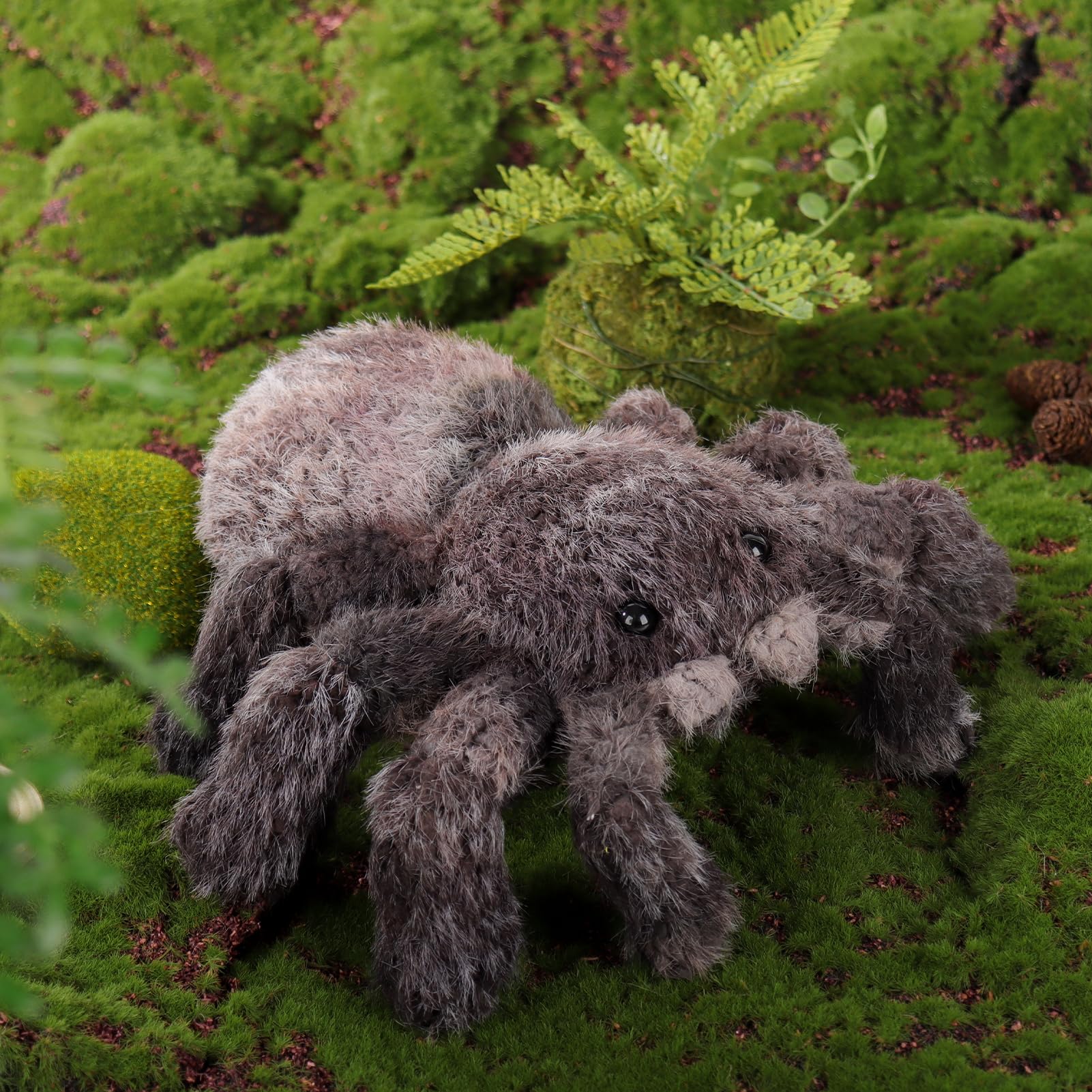 Apricot Lamb Toys Plush Black Gray Spider Stuffed Animal Soft